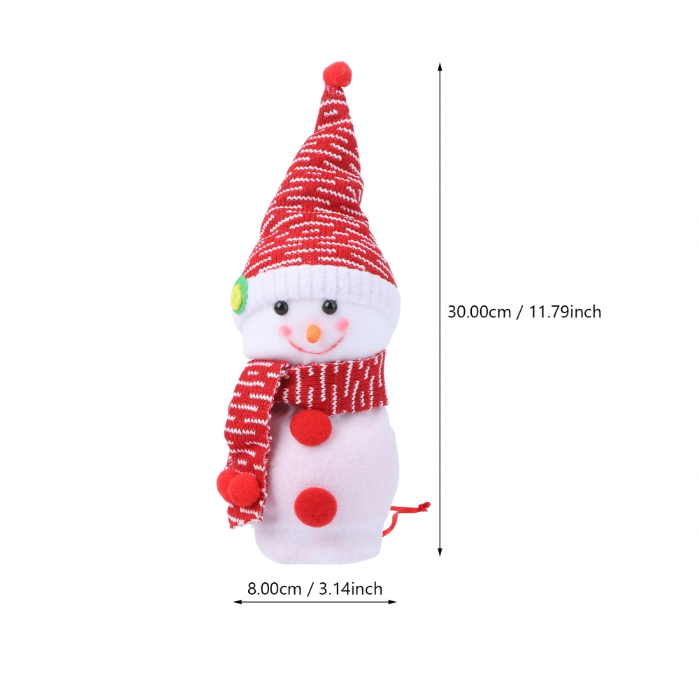 2PCS Xmas Snowman Apple Bags Christmas Eve Apple Gift Boxes Gift Bags (2 Styles)