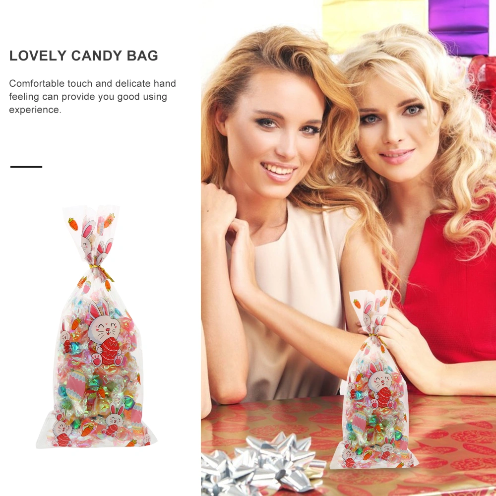 400pcs Easter Packaging Bag Storage Pouch Candy Treat Bag with Ties