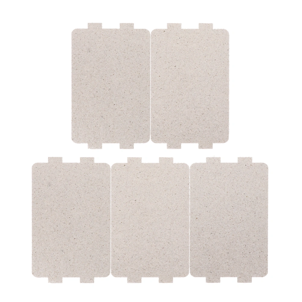 5 Pcs Mica Sheet Waveform Sheet Microwave Heat-resistant Insulation Plate