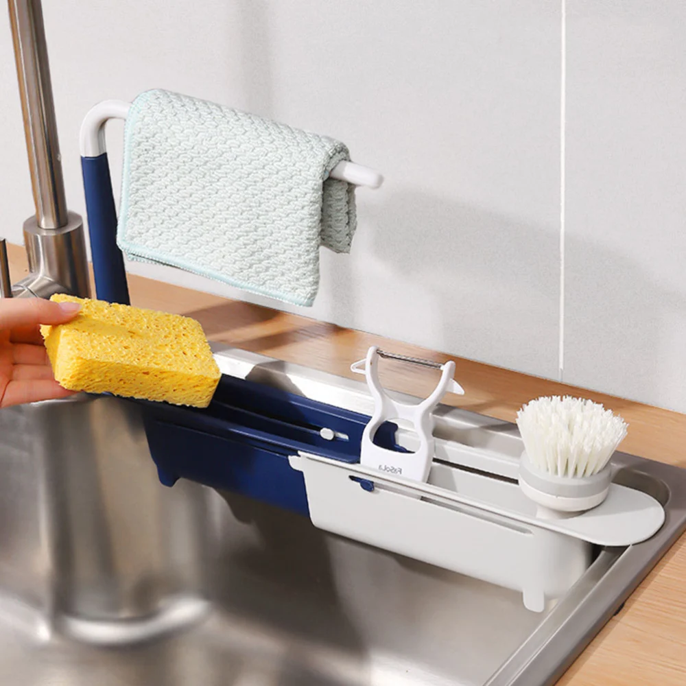 Sink Sponge Holder Telescopic Sponge Holder Telescopic Sink Rack Sink Sponge Shelf