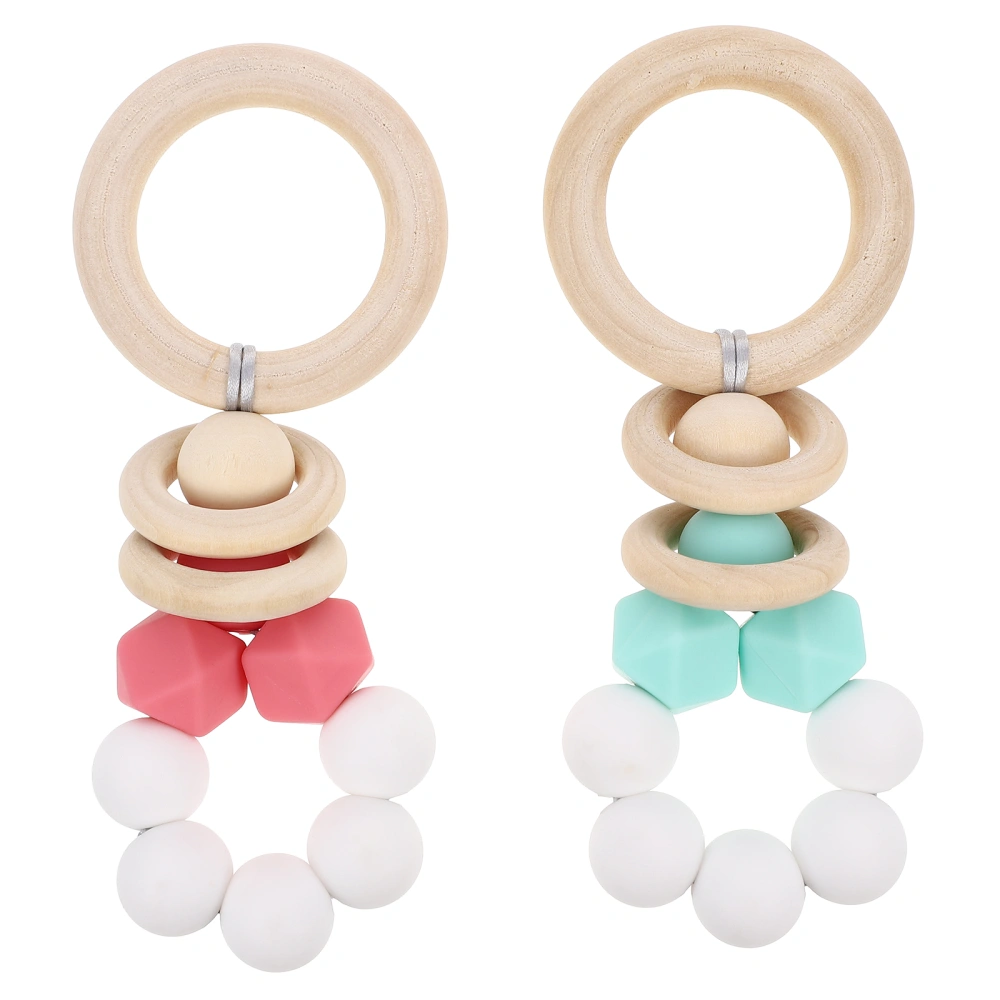 2Pcs Baby Teething Toys Creative Infant Teether Safe Baby Teeth Grinding Toy