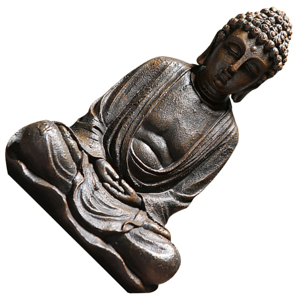 Sitting Buddha Home Garden Statue Model Figure Ornament Sculpture Decoration