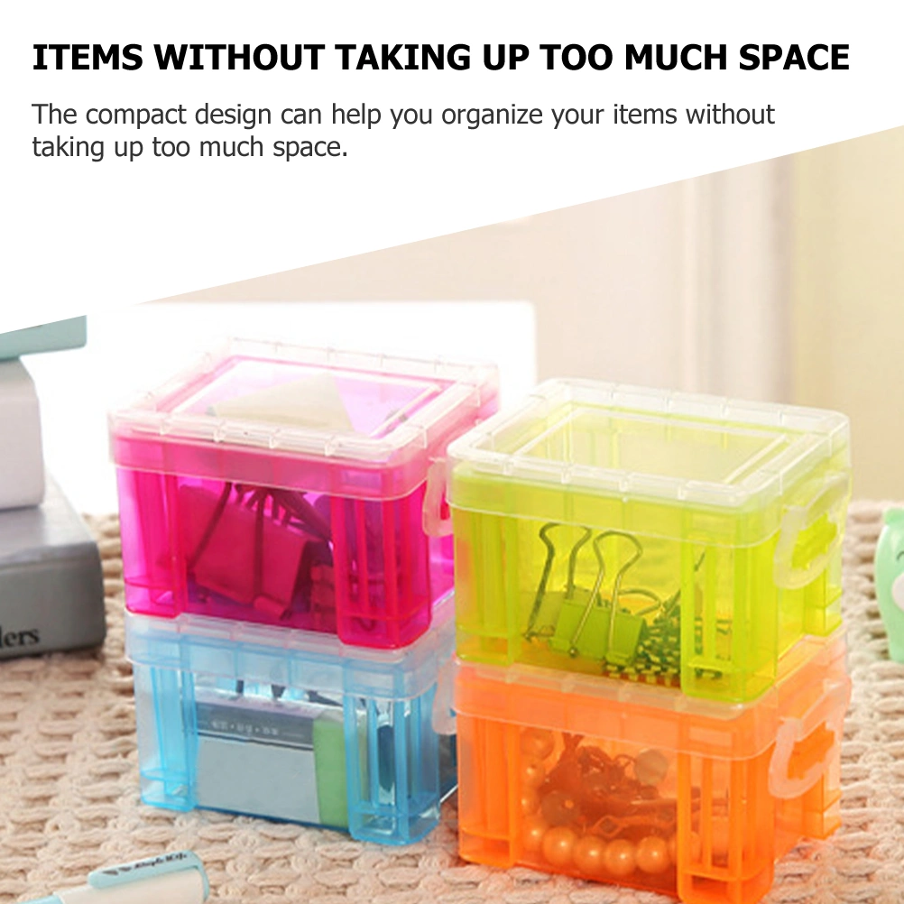 4Pcs Desktop Storage Organizer Sundries Storage Box Cosmetics Organizer Cosmetics Storage Bin
