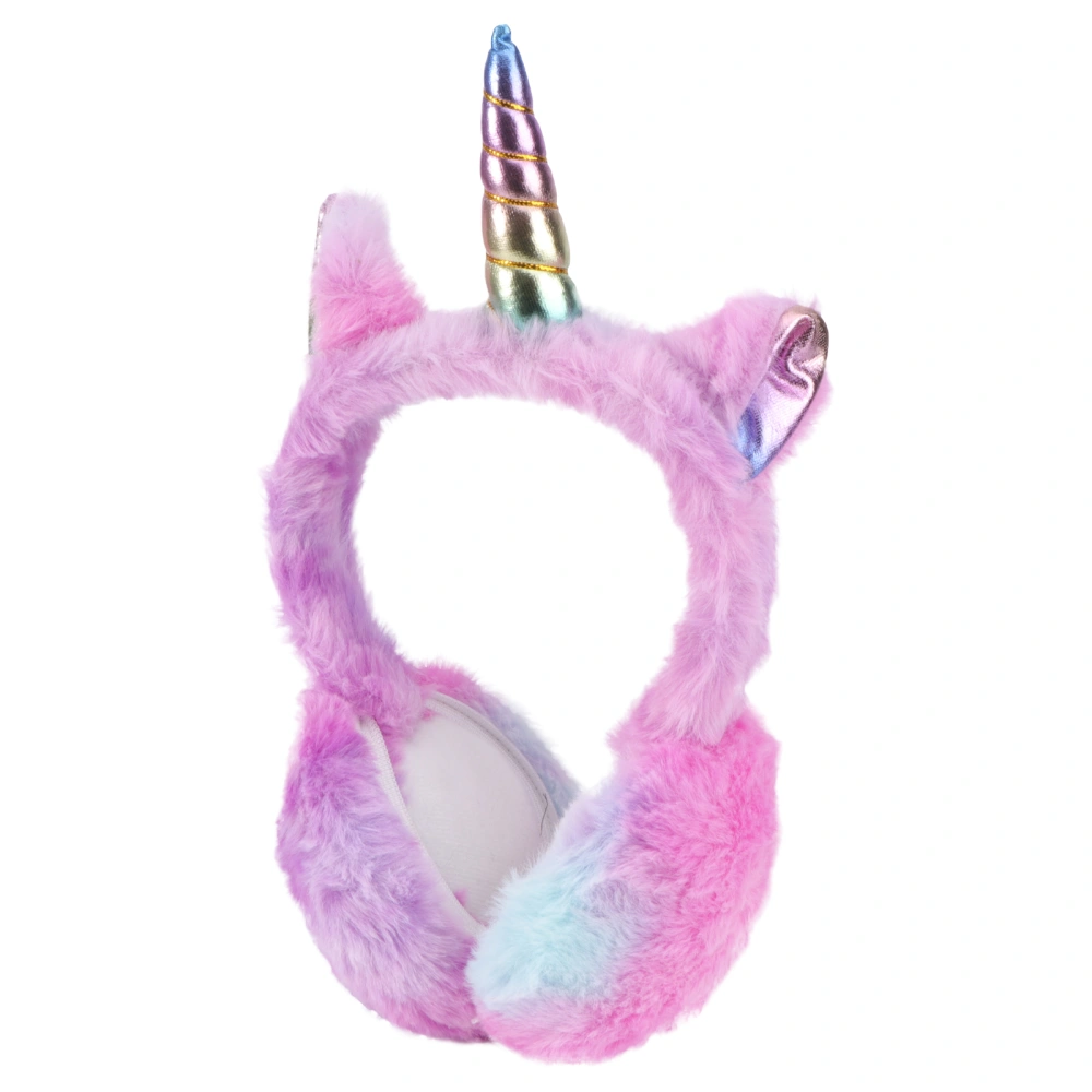 1PC Cartoon Unicorn Earmuff Plush Earmuff Warm Ear Cover Ear Shield