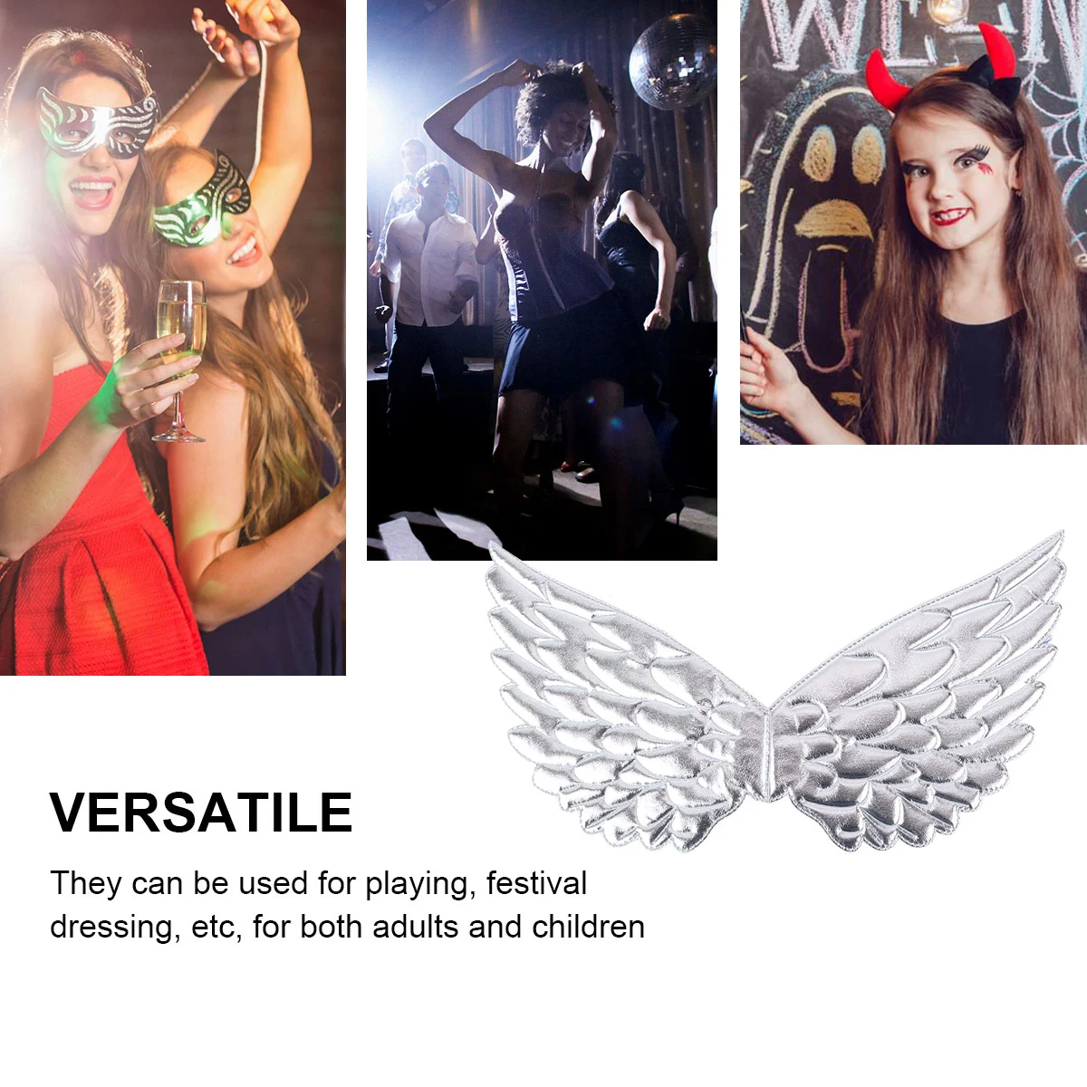 3Pcs Children Party Fairy Angel Wings Decoration Party Accessories for Holiday