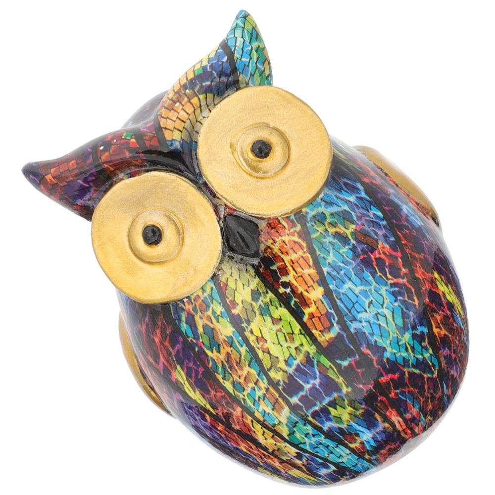 Resin Owl Figurine Owl Statue Home Desktop Decoration Book Shelf Decor Owl Gift