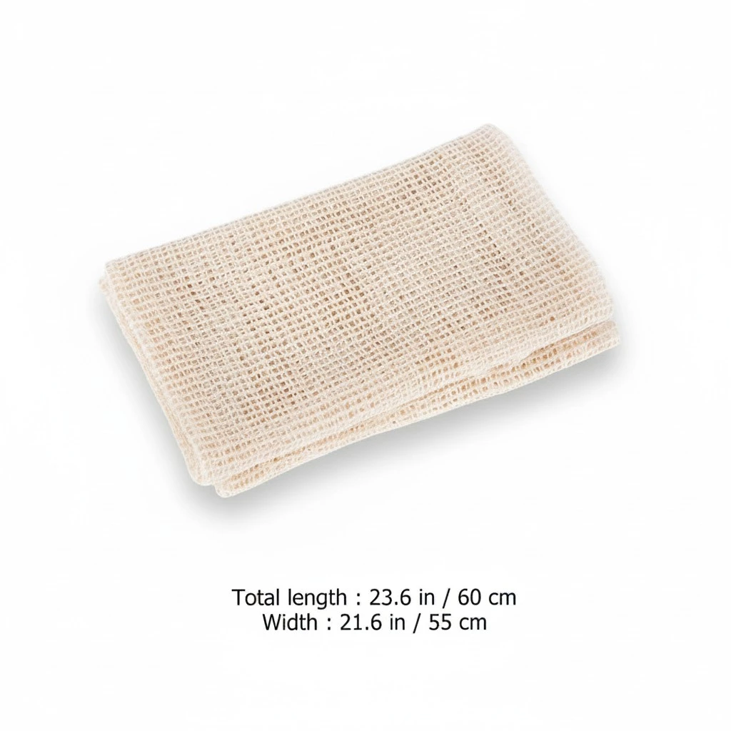 2Pcs Home Cotton Steamer Cloth Reusable Nonstick Cloth Steamed Bun Pads (Khaki)
