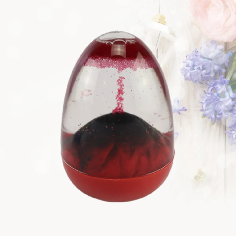 1PC Floating Sand Hourglass Desktop Ornament Creative Table Adornment for Home Decor Living Room Bedroom (Red)