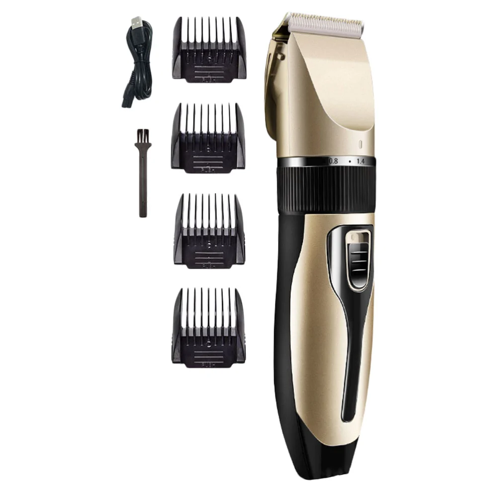 1 Set Hair Clippers Cordless Rechargeable Hair Trimmer Electric Haircut Kit