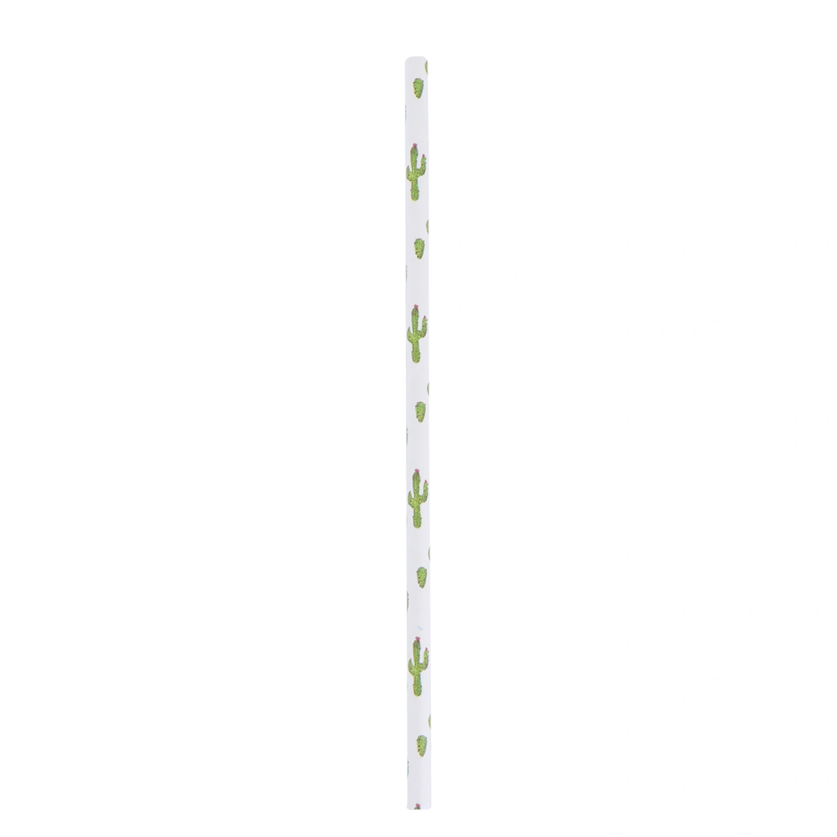 100pcs Paper Drinking Straw Disposable Straw Cactus Hawaii Party Straw (4 Packs Cactus)
