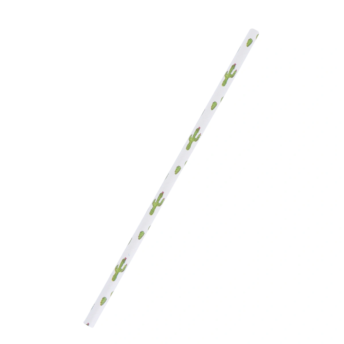 100pcs Paper Drinking Straw Disposable Straw Cactus Hawaii Party Straw (4 Packs Cactus)