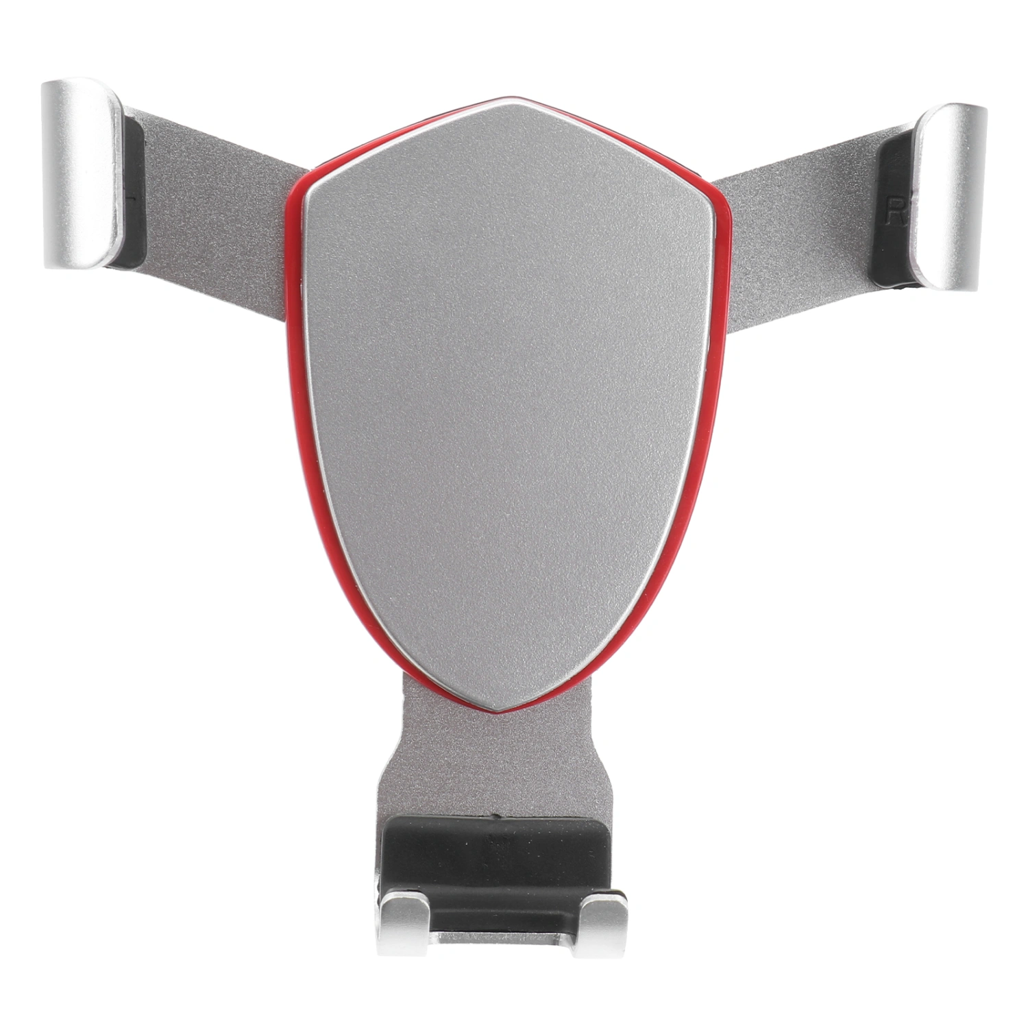 Mobile Phone Bracket Automotive Air Conditioning Outlet Metal Car Navigation Bracket Gravity Sensing (Silver)