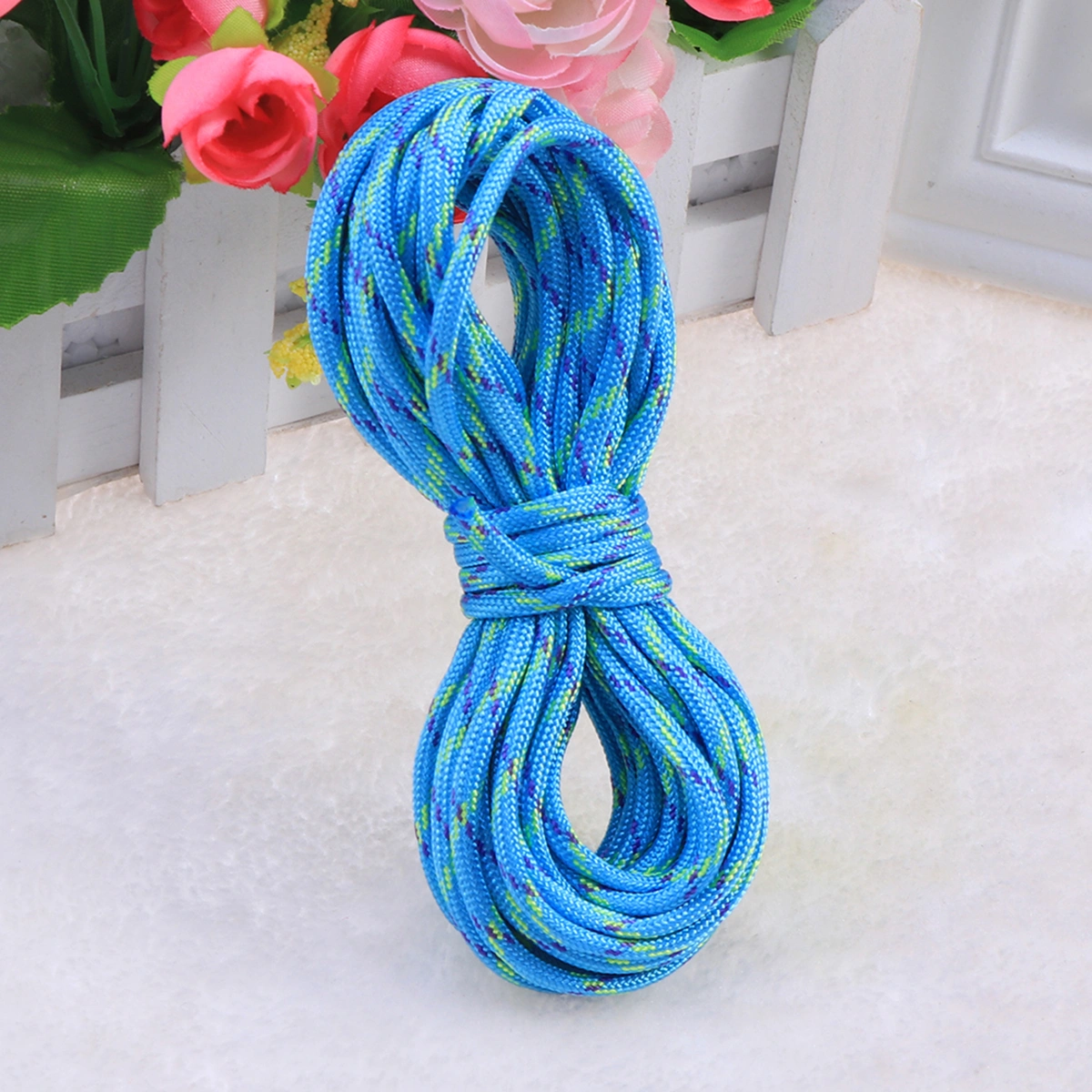 Paracord Survival Paracord Seven Cores Umbrella Rope Crafting Kit Nylon Military Parachute Cord (7 Meters, Blue)