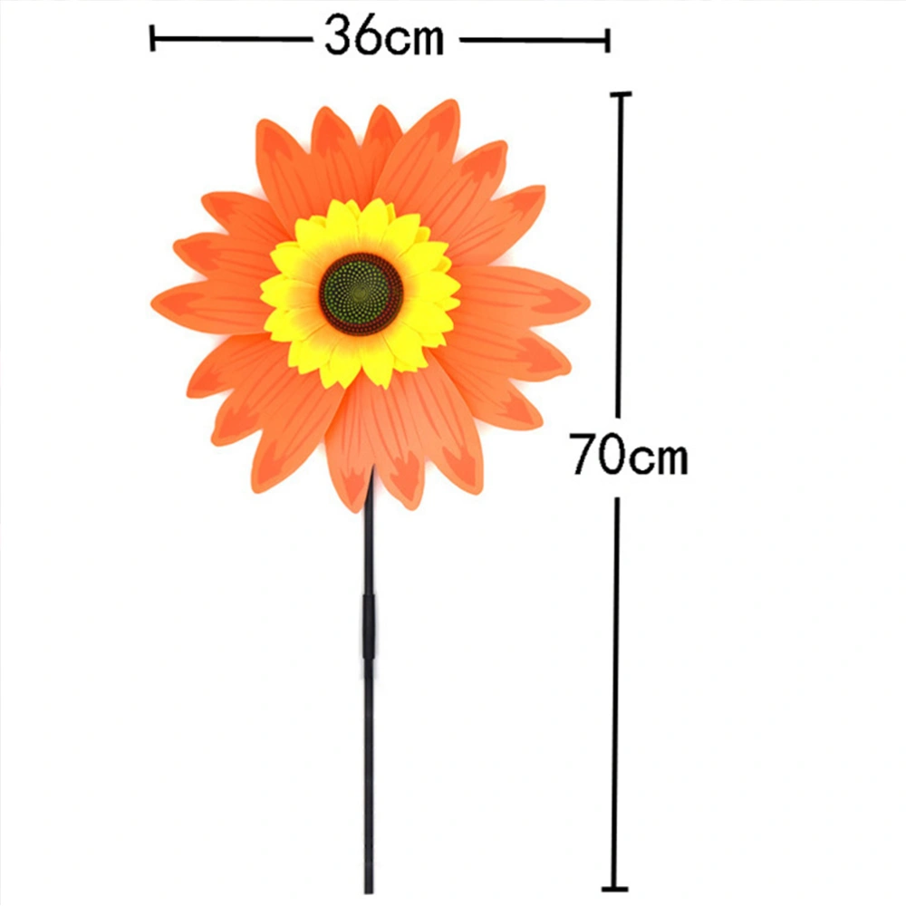 3 pcs Lovely Sunflower Design Windmill Toy Sunflower Toy for Children Use (Random Style)