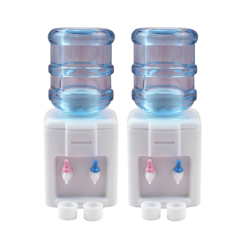 2 Sets Mini House Water Dispenser Mini Water Dispenser Ornament Mini House Accessories (Style 1)