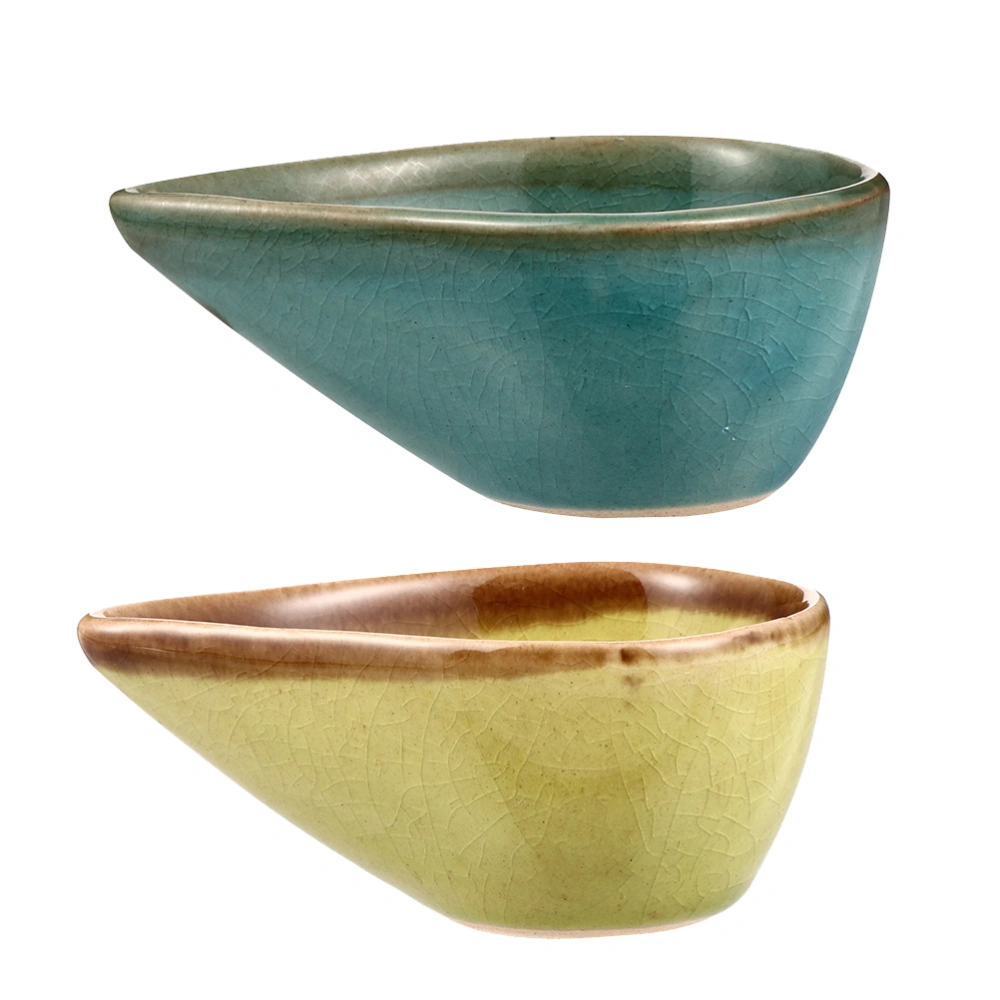 2Pcs Essential Oil Bowls Decorative Aroma Bowls Ceramic Aroma Blending Bowls for Home