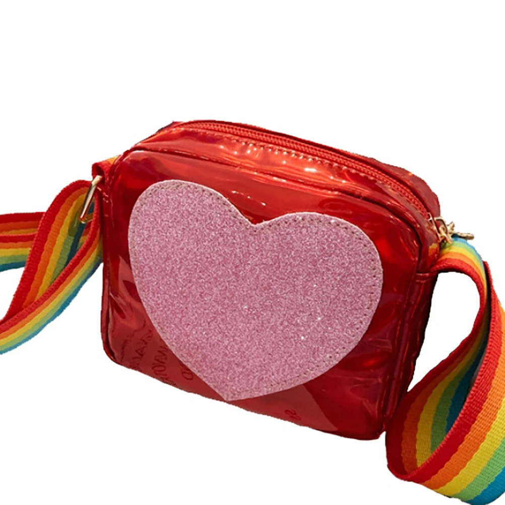 Fashion Children Crossbody Bag Novelty Girls Shoulder Bag Lovely Kids Messenger Bag Summer Handbag (Red)