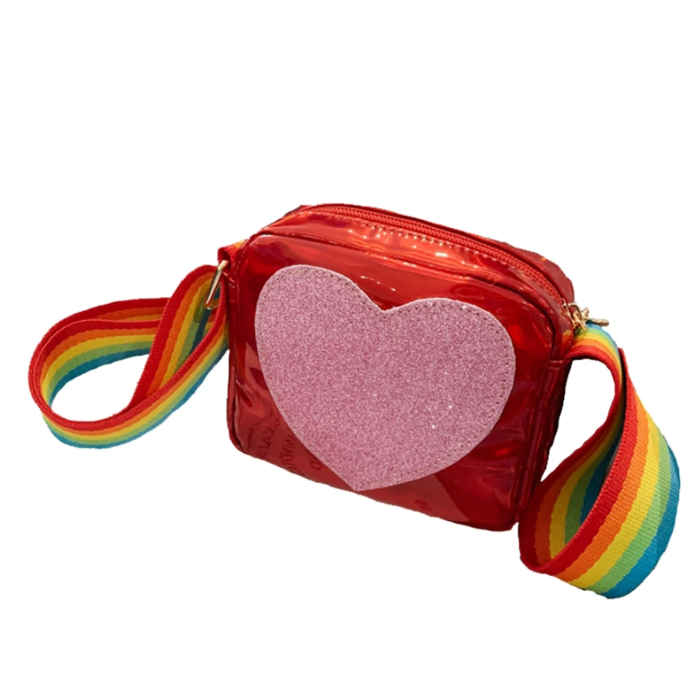Fashion Children Crossbody Bag Novelty Girls Shoulder Bag Lovely Kids Messenger Bag Summer Handbag (Red)