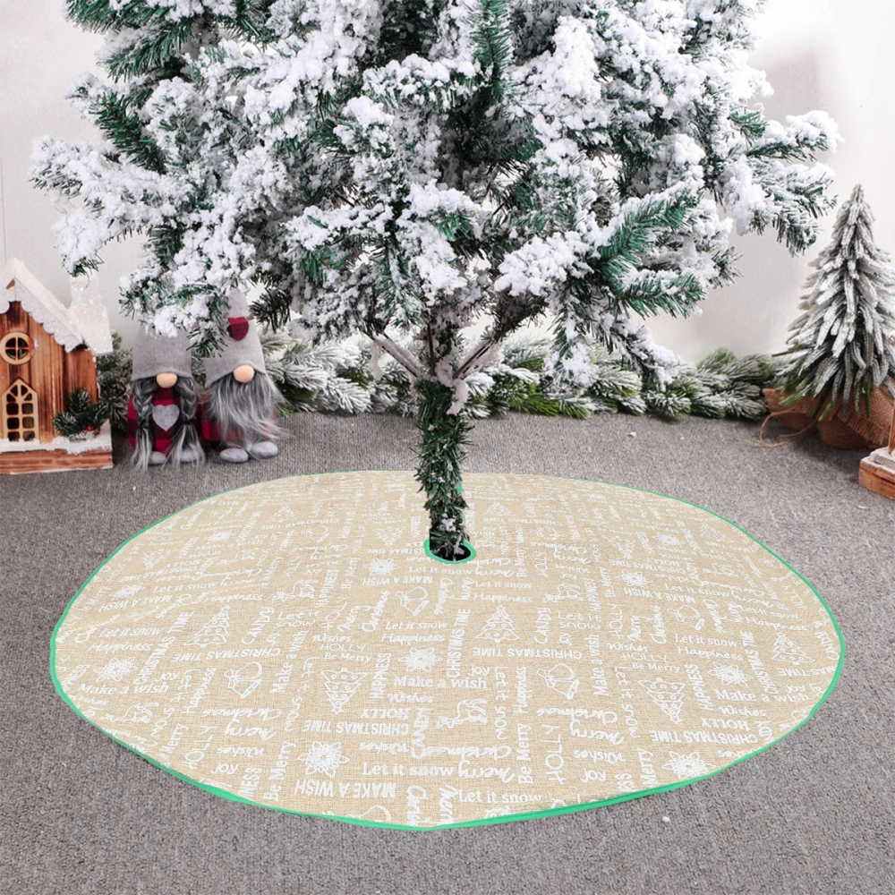 Christmas Tree Skirt 35 inch Xmas Tree Festival Decoration Party Accessories