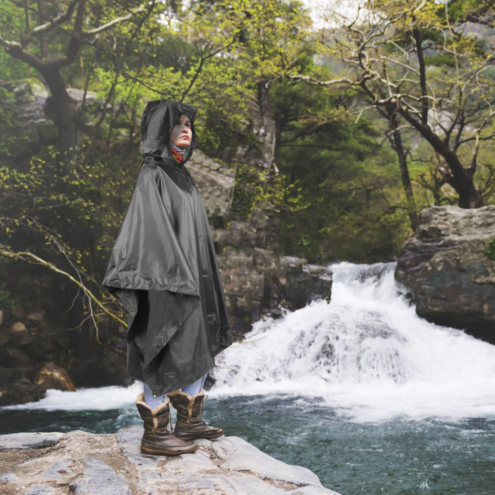 Outdoor Waterproof Poncho Adult Cycling Poncho Three-in-one Raincoat Hoodie Adult Raincoat