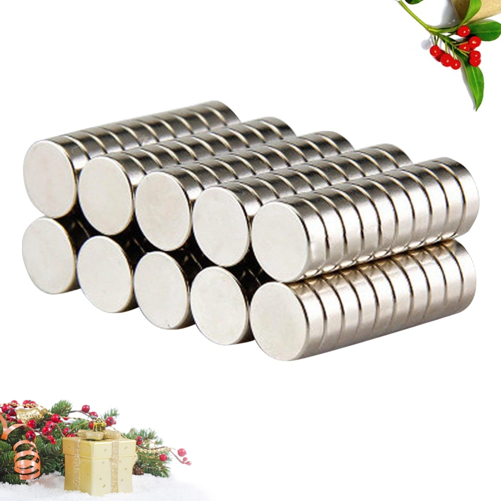 80PCS Fridge Round Magnets Permanent Magnet Portable Magnetic Push for Refrigerator Arts Crafts Science Projects Whiteboard - 8x2mm