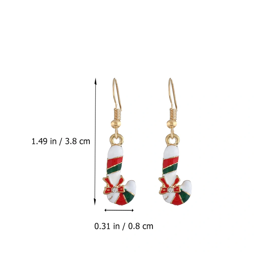 1 Pair of Christmas Ear Pendant Adorable Earrings Ear Jewelry Christmas Present