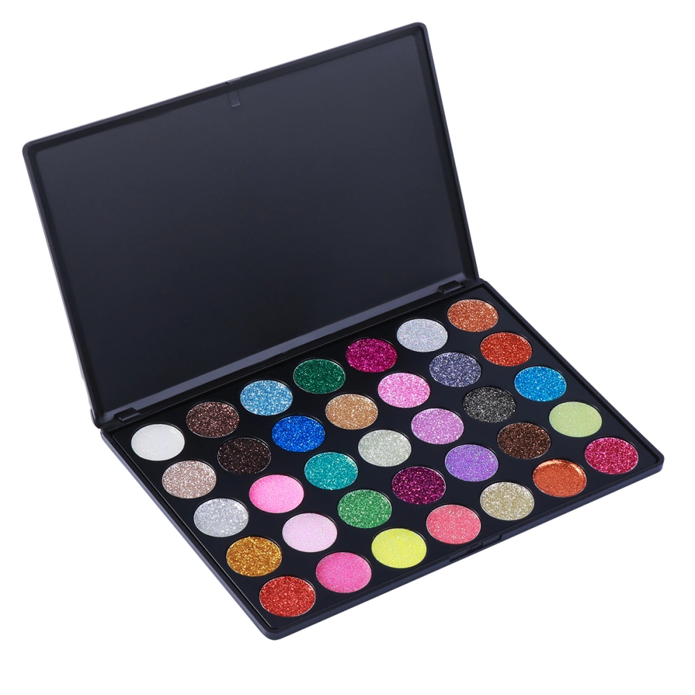 FRCOLOR 35 Color Glitter Eyeshadow Waterproof Ultra Pigmented Makeup Eye Shadow Powder Cosmetic Makeup Set