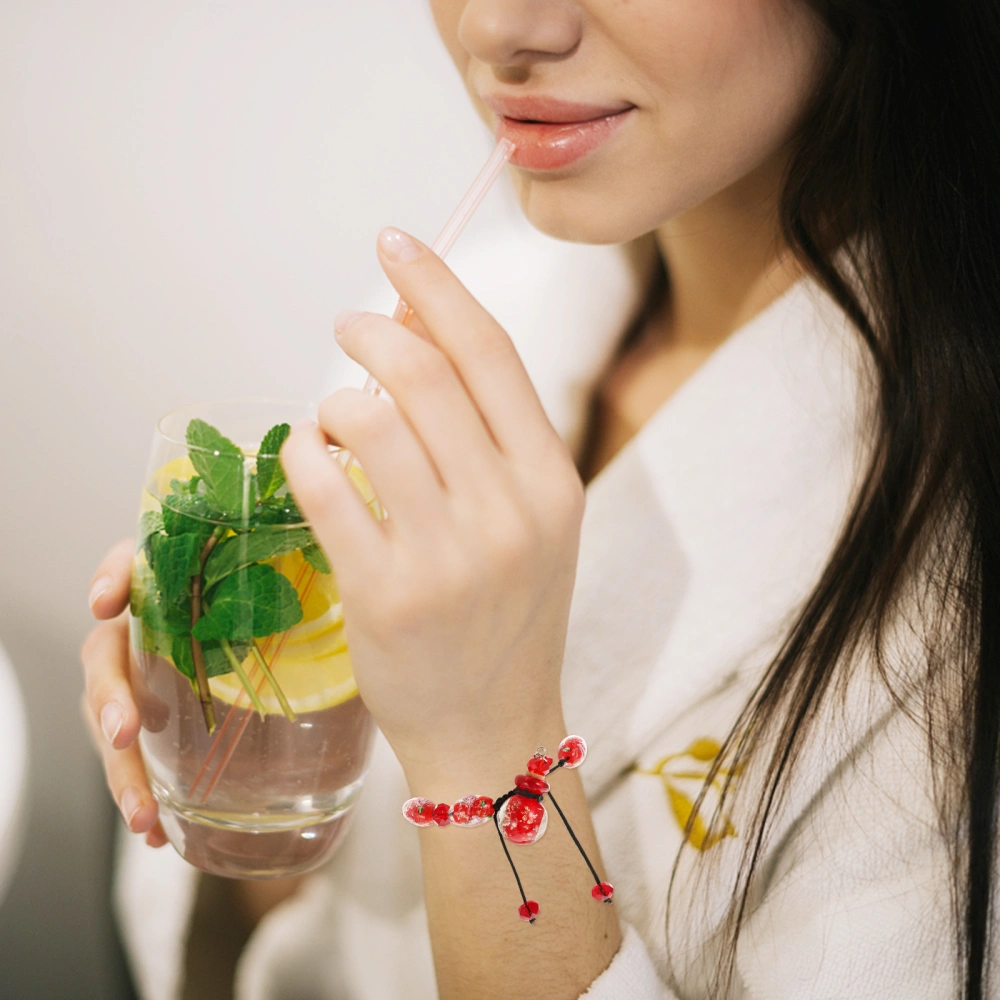 Aromatherapy Bracelet with Mini Essential Oil Bottle Glass Crystal Bracelet