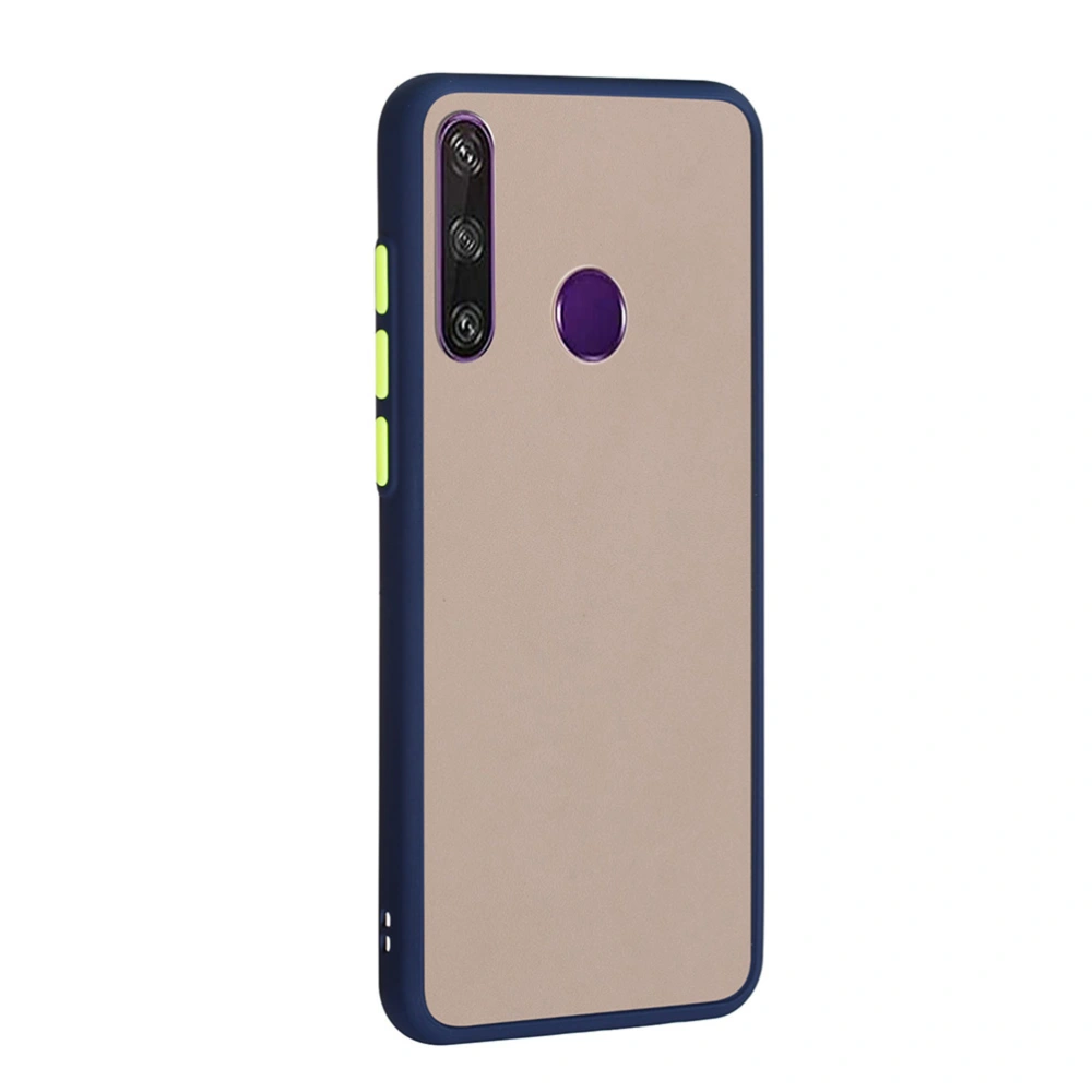 Fashionable Phone Case Anti-fall Cell Phone Shell Unique Phone Cover Compatible for Huawei Y6 Prime (Navy)