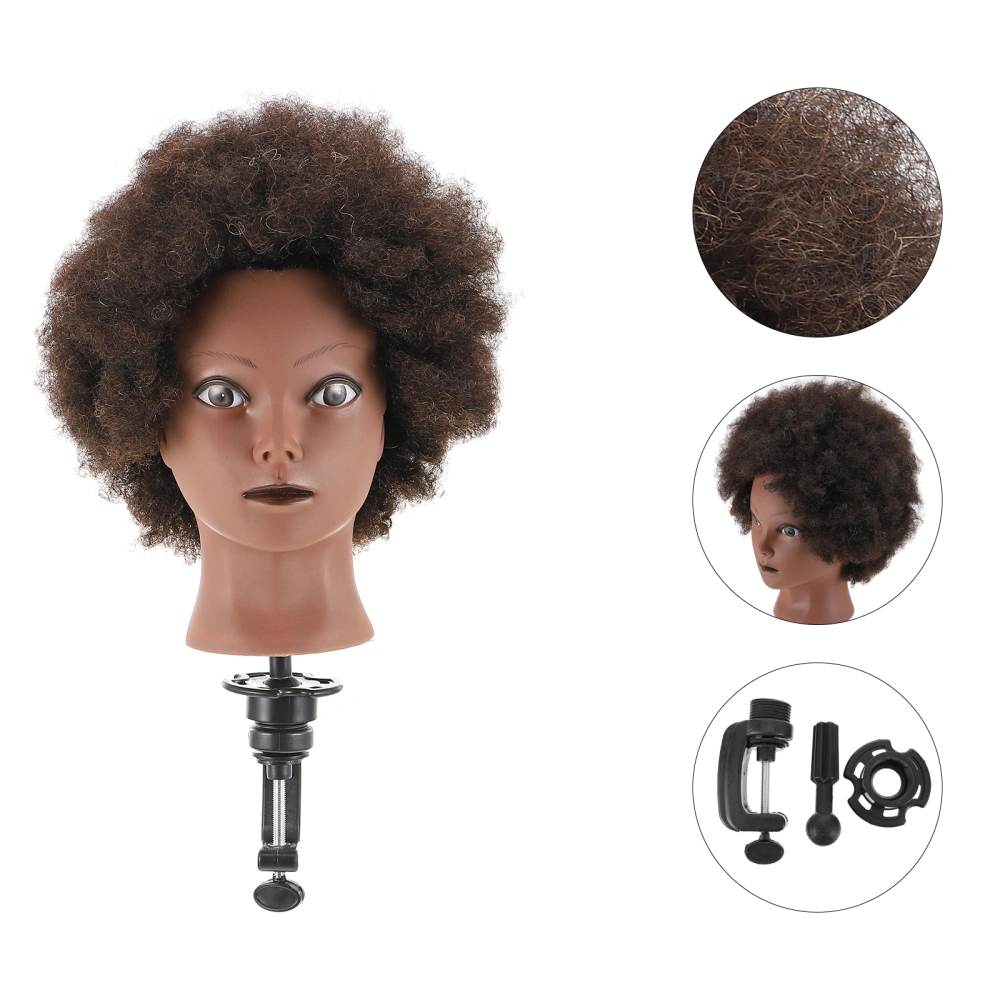 1pc Hairdressing Training Mold Barber Salon Mannequin Head Manikin Head (Black)