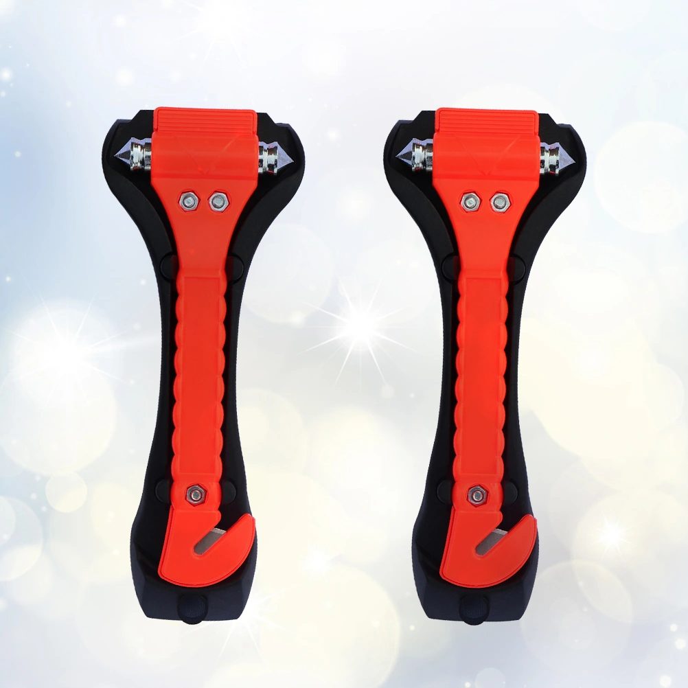 2pcs Emergency Hammer Multi Function Emergency Hammer Life Saving Escape Emergency Hammer with Bracket