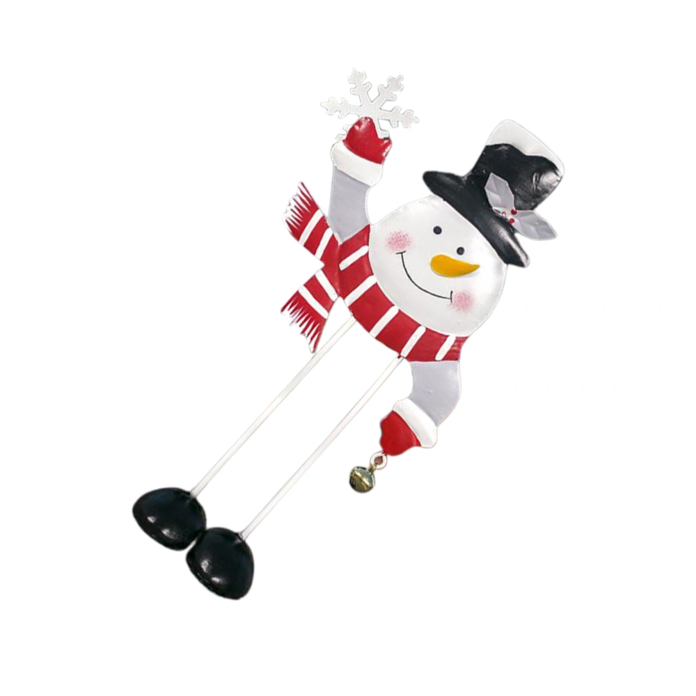 Creative Iron Santa Claus Decoration Lovely Christmas Ornament for Table Door (Snowman)