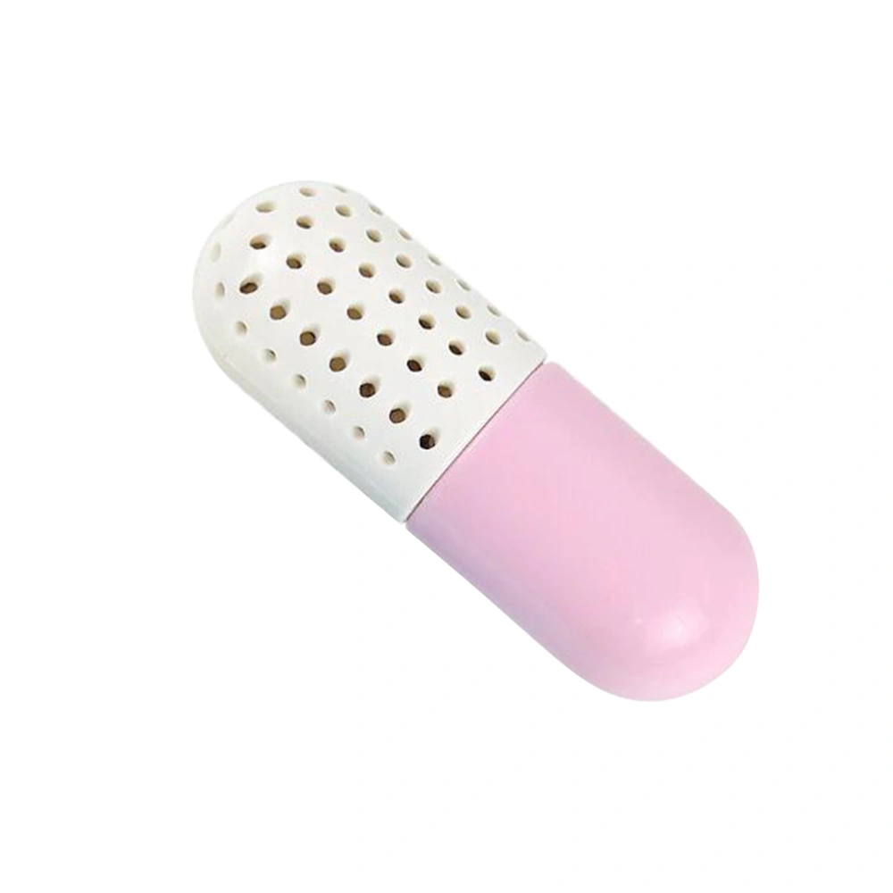 1pc Shoes Deodorant Capsules Moisture Absorbing Agent Desiccant Drawer Dehumidify Tool for Home Dorms Pink