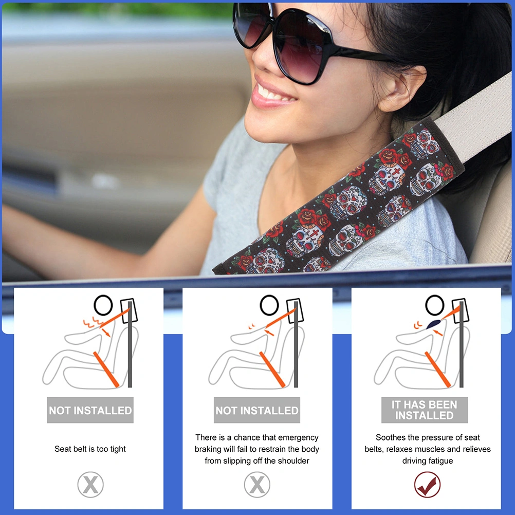 2 Pcs Car Seat Belt Covers Safety Belt Pads Delicate Car Seatbelt Cushions