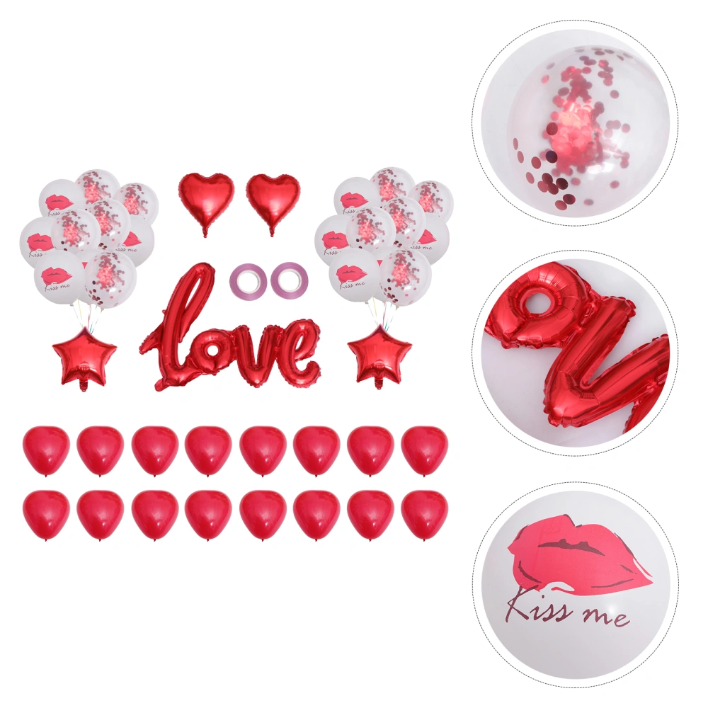 1 Set of Decorative Balloons Wedding Layout Prop Party Adornment Photo Props