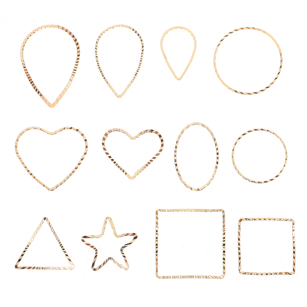 Practical Geometric Ear Pendant Fashion DIY Hollow Charms Earrings Accessories