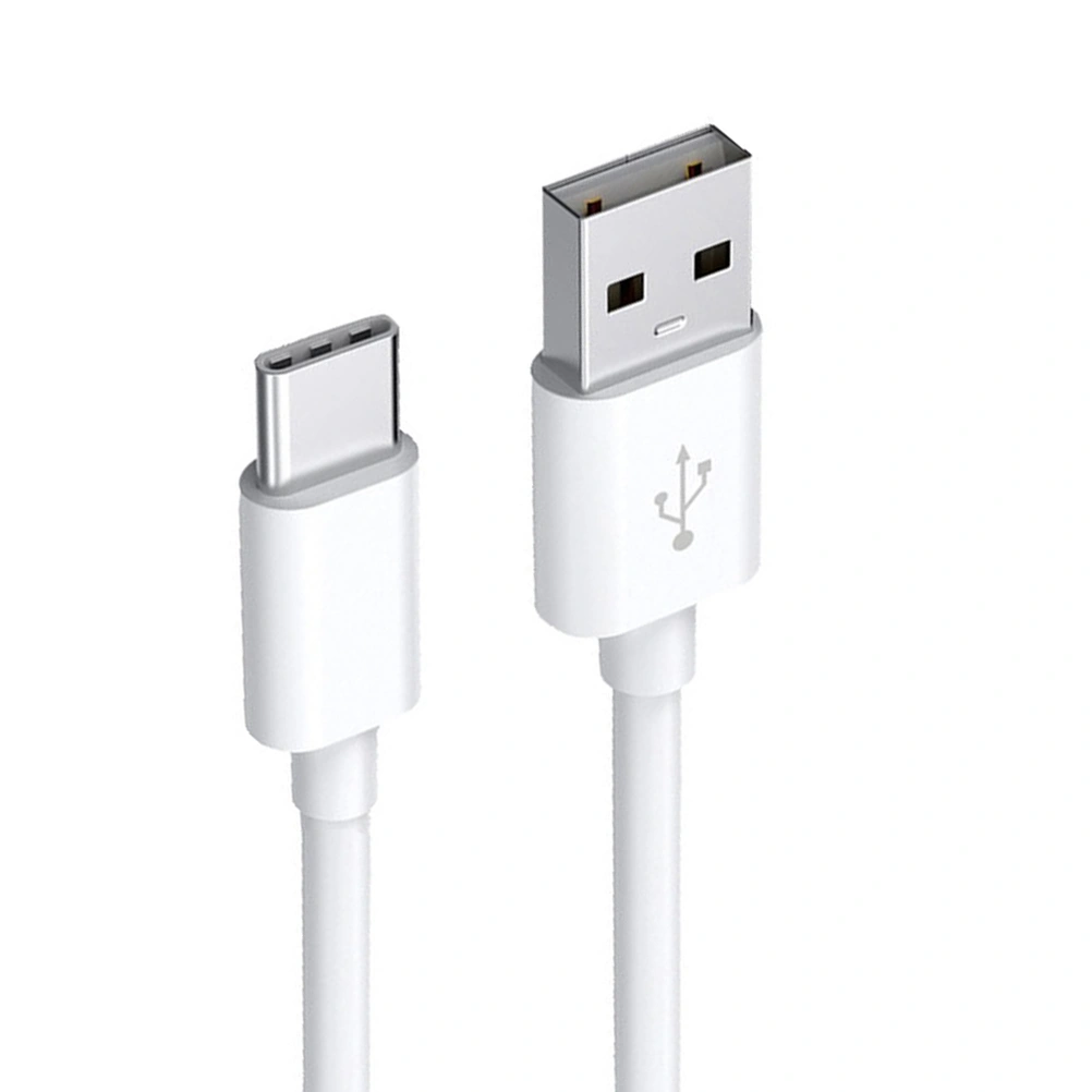 1m Type-C Cable Data Sync Charging Cord Charger Cable for Mobile Phones (White)