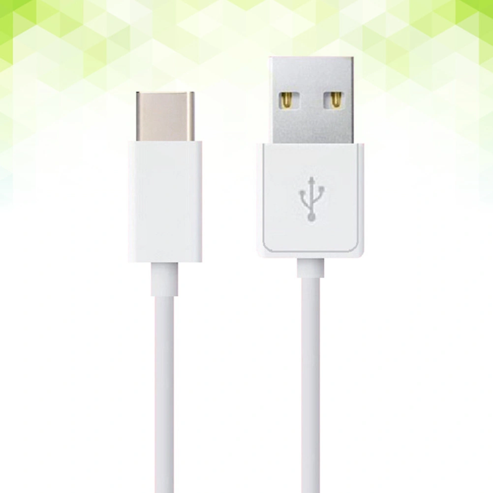 1m Type-C Cable Data Sync Charging Cord Charger Cable for Mobile Phones (White)