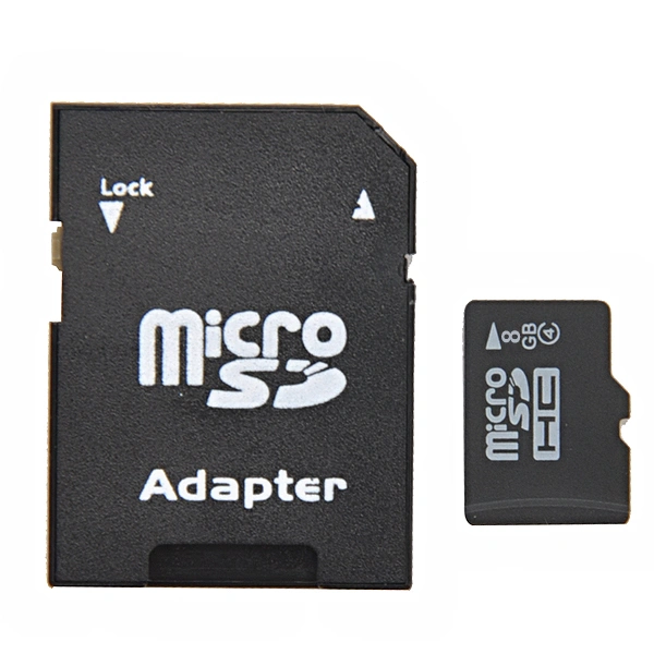 8GB Micro SDHC /TF T-Flash Memory with Micro SD Adapter (Black)