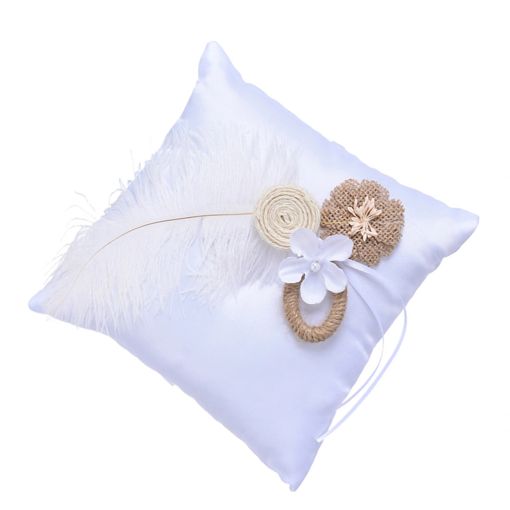 Flower Basket Ring Pillow Kit Wedding Ring Cushion Wedding Flower Basket Flower Finger Ring Pillow (Ring Pillow)