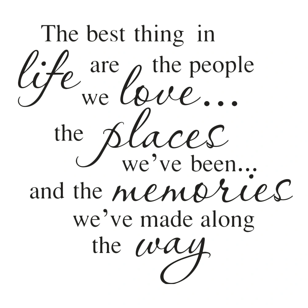 1Pc Adhesive English Proverb Wall Decals Background Wallpaper for Bedroom Hotel