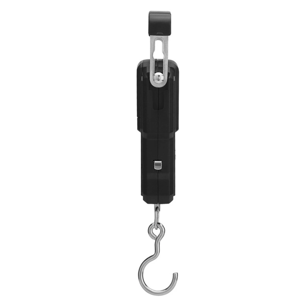 Luggage Scale 75kg/10g Digital LCD Display Suitcase Travel Handheld Weighing Hanging Scale Fishing Balance Weight (Black)