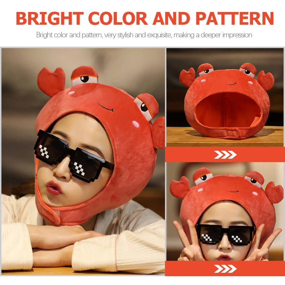 Crab Hat Cartoon Crab Headdress Performance Hat Prop Party Crab Hat Decor