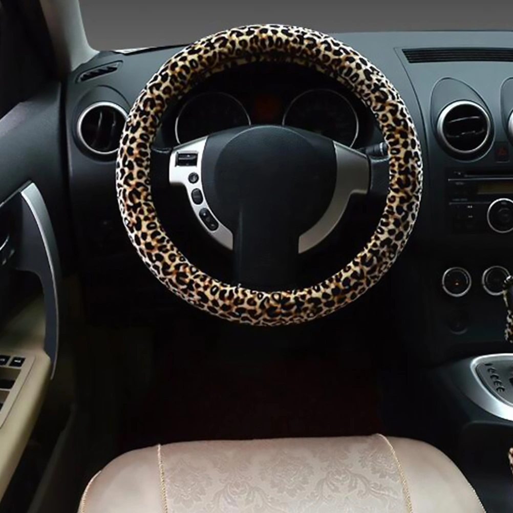 1 Set/4pcs Car Steering Wheel Cover Steering Wheel Grip Cover Keychain Kit