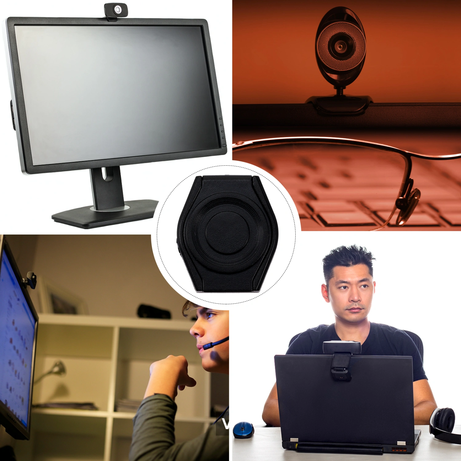 10Pcs Dust-Proof Webcam Lens Protective Caps USB Web Camera Cover Hoods