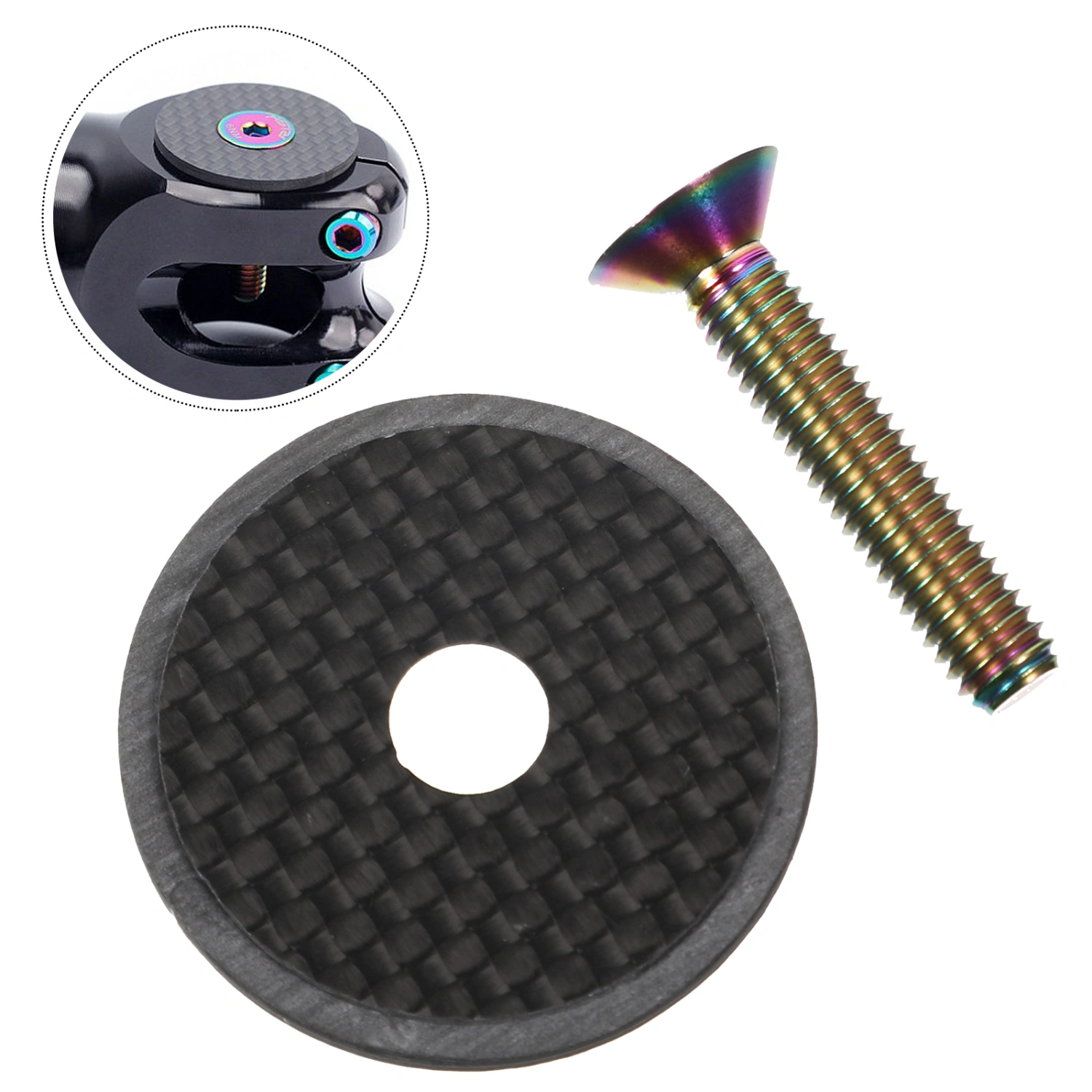 1 set of Bike Headset Caps Bike Handle Stem Caps Practical Bike Bowl Cover