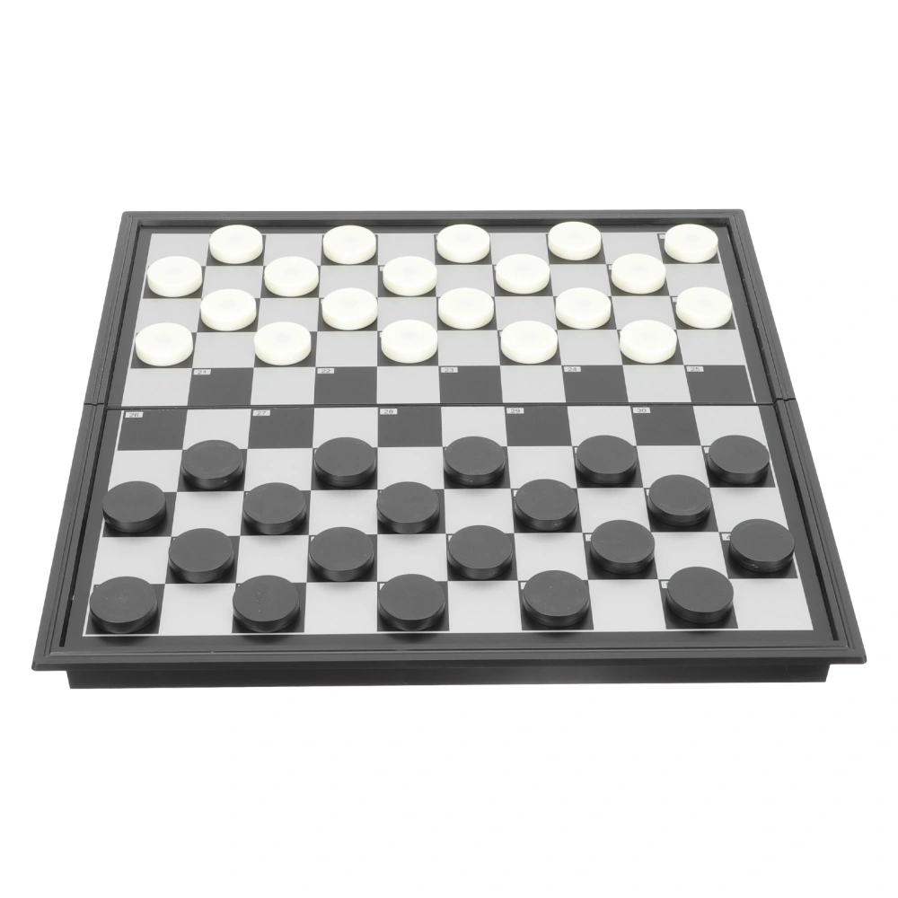 1 Set of Magnetic Draughts Toys Folding Checkerboard Checkers Training Props