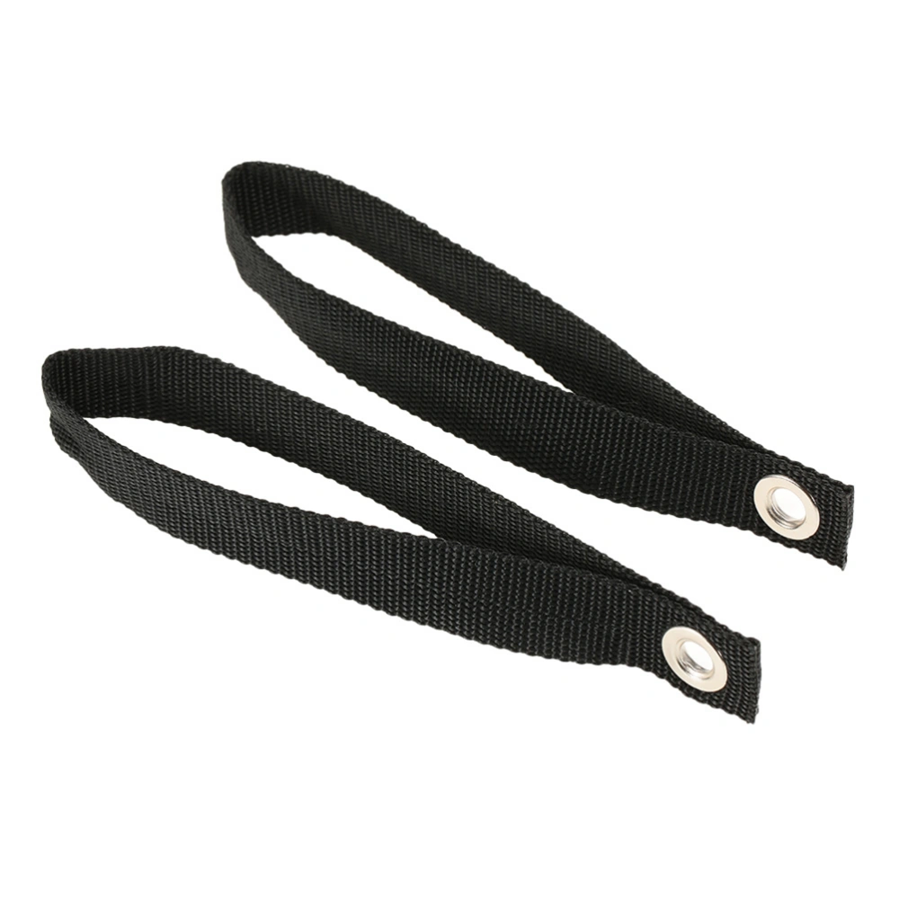 2PCS Kayak Luggage Bundling Strap Nylon High Strength Belt Fastening Belt for Outdoor (Black)