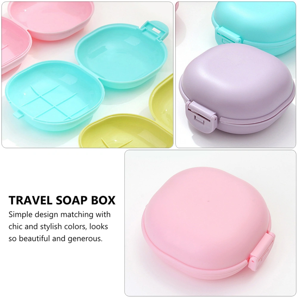 5Pcs Leak Proof Portable Travel Soap Box Soap Bar Holder Dish Container Case