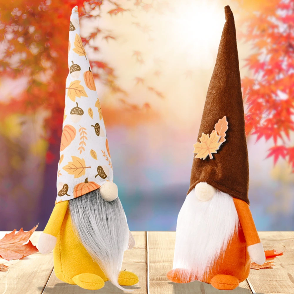 1Pc Harvest Festival Faceless Doll Decor Lovely Home Adornment Party Scene Prop